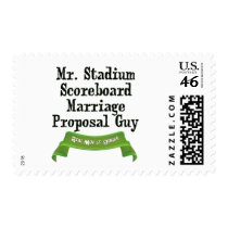 Scoreboard Marriage Proposal postage by RealMenofGenius Scoreboard Marriage Proposal postage