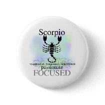 Scorpio About You Pinback Button