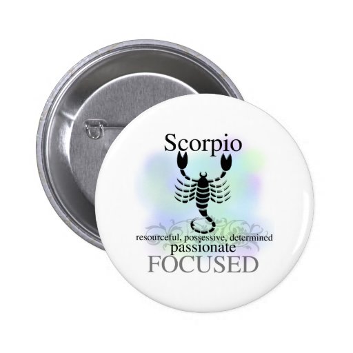 Scorpio About You Pinback Button