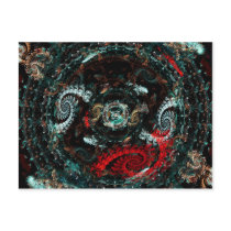 Scorpio Abstract Fractal Artwork Postcard