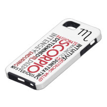 Scorpio Astrology Word Collage iPhone 5 Case