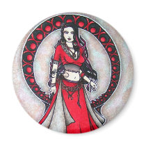 Scorpio Belly Dancer Magnet by LacyChenault Scorpio Belly Dancer Magnet