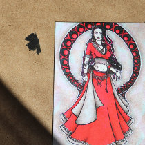 Scorpio Belly Dancer postcards by LacyChenault Scorpio Belly Dancer postcards