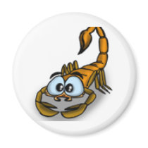 Scorpio Cartoon magnets