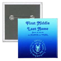 Scorpio Characteristics Personalise New Born Baby Pins