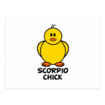 Scorpio Chick Post Card