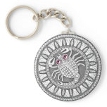Scorpio Coin basic button key chain