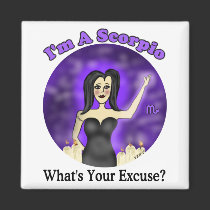 Scorpio Excuse Magnet by Victoreeah Scorpio Excuse Magnet
