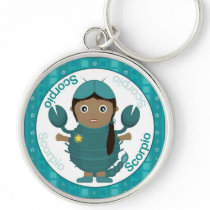 Scorpio Girl Character Keychain