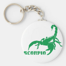 Scorpio - Green Keychain