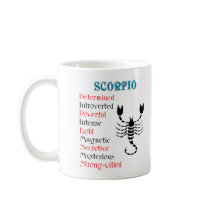 Scorpio Horoscope Zodiac Sign mugs by all_items Scorpio Horoscope Zodiac Sign mugs