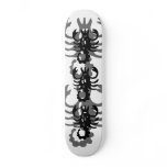 Scorpio in black skate deck