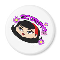 Scorpio Magnet by zodiacgirlz Scorpio Magnet