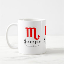 Scorpio, October 23 - November 21 Coffee Mug