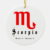 Scorpio, October 23 - November 21 Ornaments