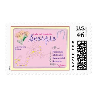 Scorpio Postage Stamp