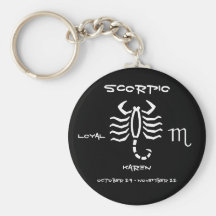 Scorpio Personalized Keychains