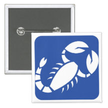 Scorpio Pinback Buttons