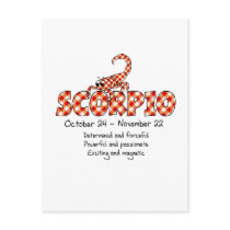 Scorpio postcards by GinghamBabies Scorpio postcards