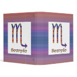 Scorpio Psychedelic 3 Ring Binders