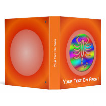Scorpio Rainbow Color Zodiac Scorpion Album Folder Vinyl Binder