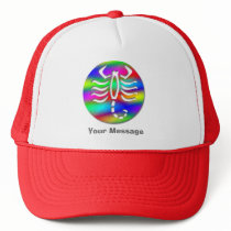 Scorpio Rainbow Color Zodiac Scorpion Hats