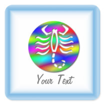 Scorpio Rainbow Color Zodiac Scorpion Sticker