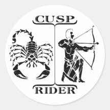 Scorpio/Sagittarius Round Sticker