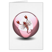 Scorpio Scorpion Greeting Card