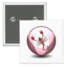 Scorpio Scorpion Square Button