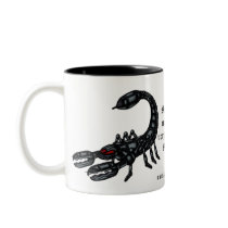 Scorpio sign funny mug by vitaliy Scorpio sign funny mug