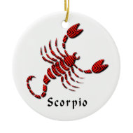 Scorpio Sign Ornament ornament