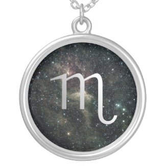 Scorpio Star Sign Universe Sterling Silver Jewelry necklace