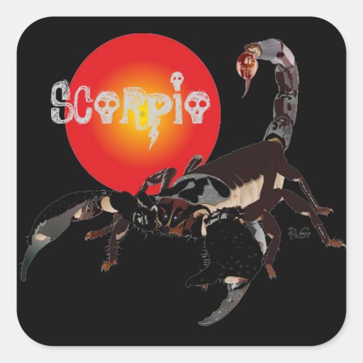 Scorpio sticker Zazzle