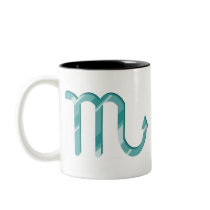 Scorpio symbol mugs