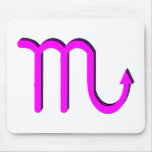 Scorpio Symbol Pink Mouse Pads