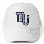 Scorpio Symbol (style1_blue) hat