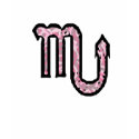 Scorpio Symbol (style1_pink) t-shirt
