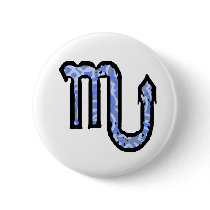 Scorpio Symbol (style 1_blue) button