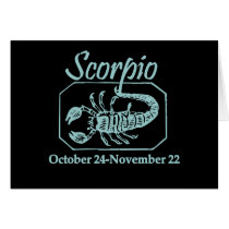 Scorpio Teal cards