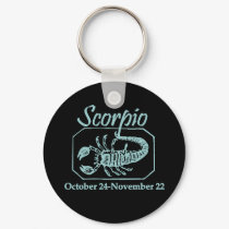 Scorpio Teal keychains