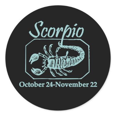 Scorpio Teal Sticker by horoscope_signs