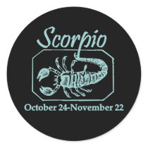 Scorpio Teal stickers