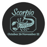 Scorpio Teal stickers