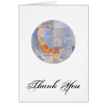 Scorpio Thank You Card cards