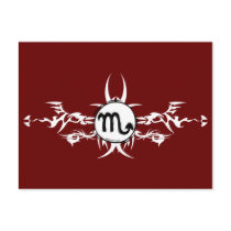 Scorpio Tribal Postcard
