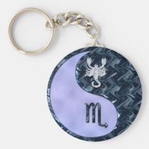 Scorpio Yin Yang Keychains