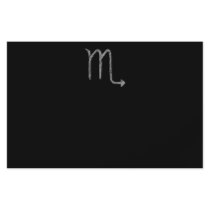 Scorpio. Zodiac Astrology Sign. Black. Full Color Flyer
