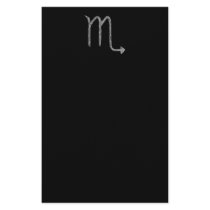 Scorpio. Zodiac Astrology Sign. Black. Custom Stationery