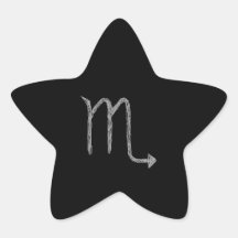 Scorpio. Zodiac Astrology Sign. Black. Stickers